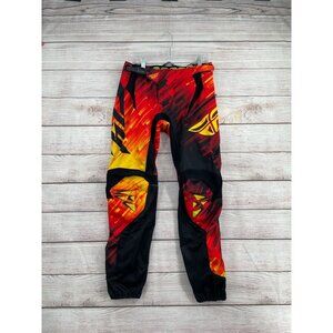 Fly Racing Kinetic Glitch Motocross Pants and Jersey‎ Men's 34/XL Red/Black